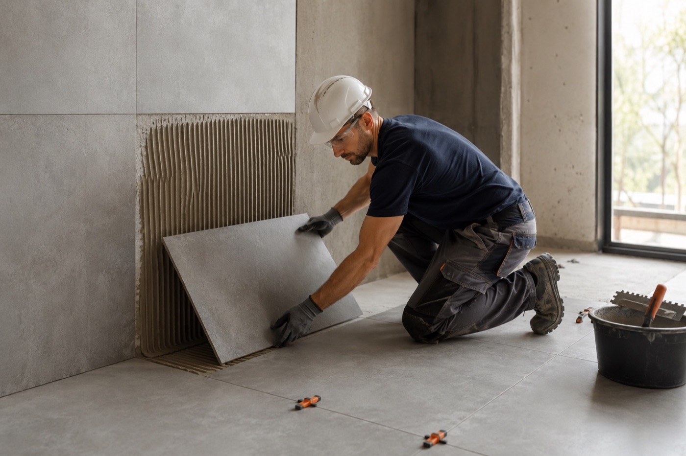 Tile installation